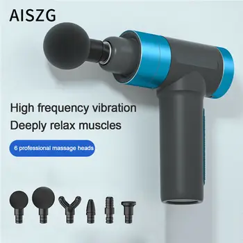 Bærbare Nye 6 Hoveder LCD-Massage Pistol USB Charge Slagtøj Massage Enhed Sport Muskel Afslappende Terapi Frigøre Spændinger