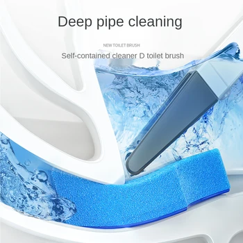 Toilet børste til rengøring af disponibel toilet toilet brush cleaner lange håndtag ingen blindgyder rensebørste udskiftning af børstehoved