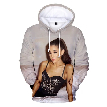 Ariana Grande Hættetrøjer Kvinder Mænd Fashion Sweatshirts Hip Hop Harajuku Børn Pullovere 3D-Print Ariana Grande Hætteklædte
