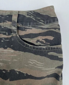 Kvinders Camouflage Mini Nederdel Foran Split Høj Talje A-Linje, Slanke Damer Kort Nederdel 2021 Sommer Efterår Kvindelige Piger Bunden