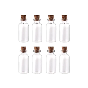 Mini Lille glasflaske Gennemsigtige, Holdbare Flaske Hætteglas Cork med Kork Prop for DIY Bryllup Dekoration Party Favors