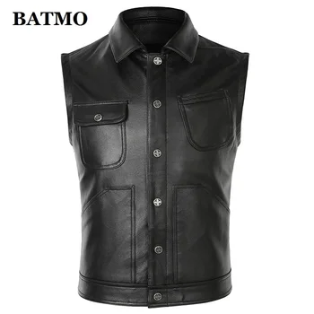 BATMO 2021 nye ankomst naturlige okselæder vest mænd,ægte læder jakker,plus-size (S-4XL 918