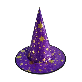 Hele Salg Witch Hatte Maskerade Bånd Wizard Hat Party Hatte, Caps Cosplay Kostume Tilbehør Halloween Fancy Kjole Part Indretning