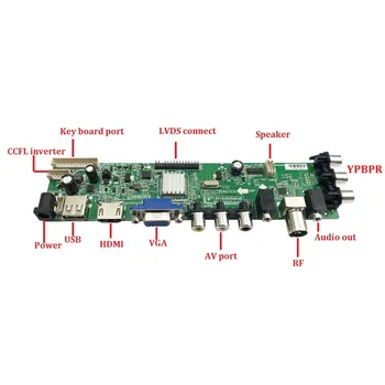 Kit Til LP140WH2-TLN1/LP140WH2-TLL1 yrelsen digital LED USB, VGA TV DVB-T DVB-T2 HDMI fjernbetjening 40pin 1366X768 Signal controller 14
