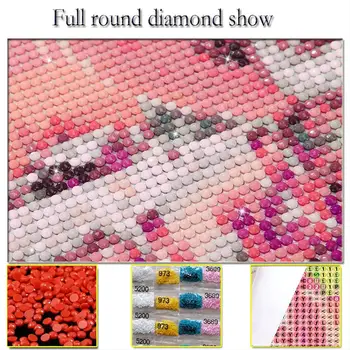 Diamant Broderi Fantasi cloud, mandala blomst Fuld Square/Runde Diamant Maleri Cross Stitch Legering billeder mosaik indretning