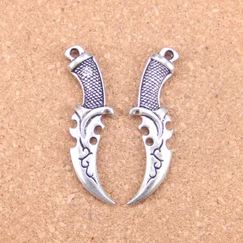 16pcs Charms dolk 50x12mm Vedhæng i Antik,Vintage Tibetansk Sølv Smykker,for DIY armbånd halskæde