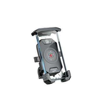12V Motorcykel USB 3.1 Type C PD 15W Qi Trådløse Hurtig Oplader Holder Mount til 3,5-6,5 tommer Mobiltelefon Cellphone