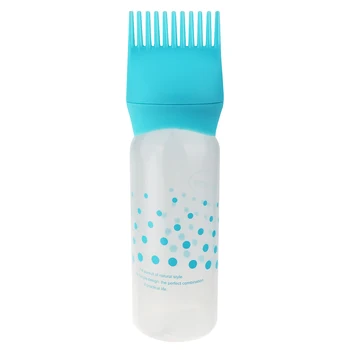 3 Farver Shampoo Flaske Plast Olie Kam Applikator Flasker Stor Kapacitet Udlevering Salon Hair Farvelægning Styling Tilbehør