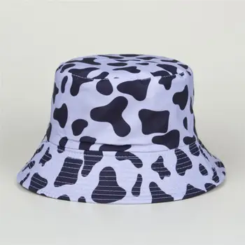 LDSLYJR Bomuld 2021 ko print Bucket Hat Fiskeren Hat til udendørs rejse hat Solen Cap Hatte til mænd og Kvinder 311