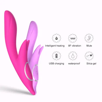 Varme Vibrationer Mobiltelefon Fjernbetjening G Spot Vibrator, Nippel Klip Citoris Stimulation Dildo Vibrator Sex Legetøj til Kvinder