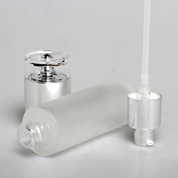 Spray/Lotion Pumpe Klart Frosted Bottlr,80ml Serum glasflaske med Pumpe