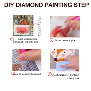 5D DIY Broderi Diamant Billede Inuyasha Home Decor Animation Maleri Fuld Runde Bor Cross Stitch Væg Kunst, Håndlavet Gave