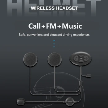 Moto Hjelm Bluetooth 5.0 Headset Moto Håndfri Hovedtelefoner Anti-Indblanding Vandtæt Hjelm Riding Intercom