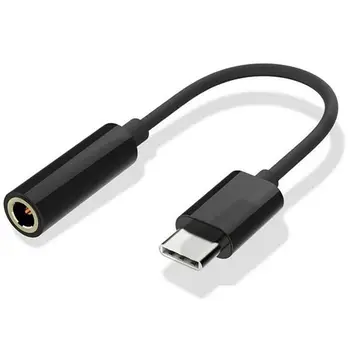USB-C-3.5 mm Høretelefon/Øretelefon Stik Kabel-Adapter,Type C 3.1 Mandlige Havnen til 3,5 mm hun Stereo Lyd Hovedtelefon-Aux-Stik