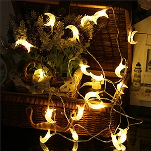1,5 M/3M/6M LED-Lys, Månen Form String Lamper, Ferie Belysning, Fe Garland, juletræ, bryllupsfest, Månen Dekoration