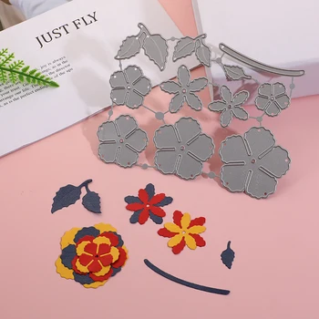 Blomst Og Blade Die Cut Carbon Stål Opskæring Dør Scrapbooking DIY-Kort Gør Metal Prægning Nye Stencil Papir Håndværk Dør
