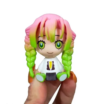 6STK Demon Slayer Figur Kimetsu Ingen Yaiba Anime Figurer PVC-Model Kamado Tanjirou Dukker Cartoon Kids Legetøj Samling Gaver