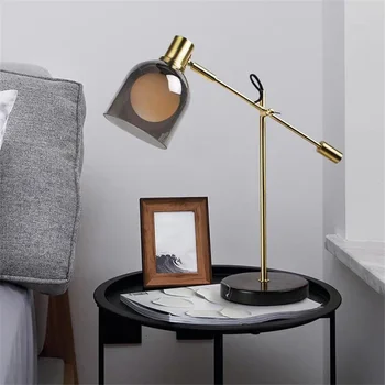 Moderne Led Bordlamper Til Stuen Bordet Nordiske Kreative Strygejern Undersøgelse Læselampe Desk Lys Bed Room Decoration Sengelampe