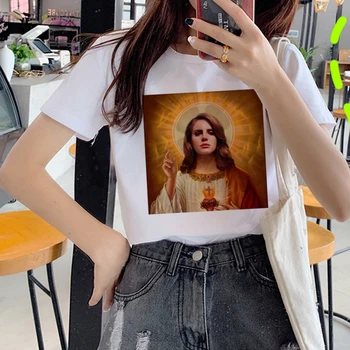 Lana Del Rey t-shirt kvinder, par casual tøj print harajuku plus size t-shirt sommer top æstetiske