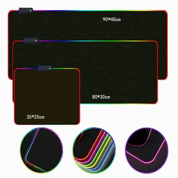 XGZ Spil Cool, Sexet Pige RGB Stor musemåtte Spiller Computer LED-Baggrundsbelyst XXL Mause Tastatur Egnet til DOTA, LOL
