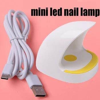 Mini Bærbare Nail Dryer 3 LED-UV-Manicure-Lampe USB-datakabel Bruge 6W Hurtig Tør Nail Dryer Manicure Tilbehør