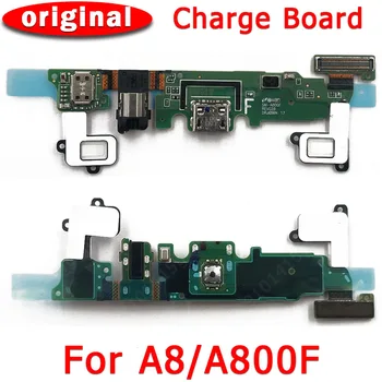 Original Opladning Port Til Samsung Galaxy A8 USB Charge yrelsen For A800F PCB Dock-Stik Flex Kabel Udskiftning af Reservedele