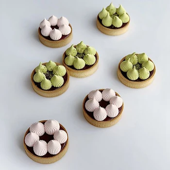 10stk Kage form for Mousse Tærte Ring Rundt-Form Dessert Tærter Udsmykning Af Perforeret Bagning Cutter DIY Bageforme