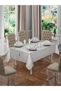 ATS 26 Piece Tablecloth Set-Gray