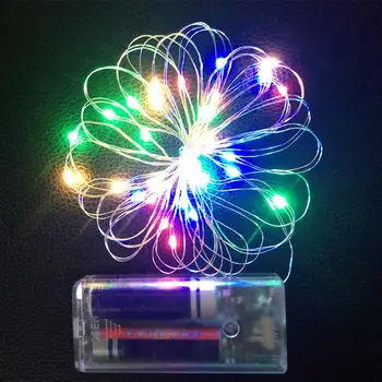 Fe String kobbertråd Udendørs Festival Værftet Fe String Lys Holdbart Batteri, 30 LED Xmas Udsmykning Landskab Lampe Super Lyse