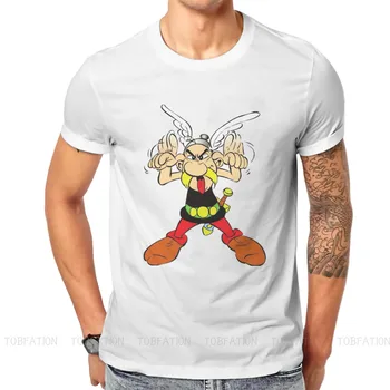 Asterix le Gaulois Manga På Hans Bedste T-Shirt med Vintage Goth Teenager Sommeren Løs Bomuld Mænds Toppe Harajuku Crewneck t-shirt
