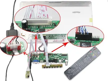TV LCD LED RF VGA AV USB LED HDMI-kompatible Controller Board For N156BGE-L11/L21 N156BGE-L31/L41 1366×768 15.6