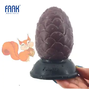 FAAK silikone anal sex legetøj pine cone butt plug sugning dybt tekstur fisse onanere anal massage voksen sex produkter sex shop