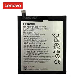 Oprindelige 3000mAh BL265 Batteri Til Lenovo XT1662 For Motorola MOTO M XT1662 XT1663 Batterier til Mobiltelefoner Batería