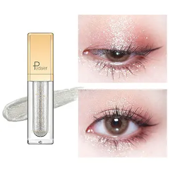 18 Farver øjenskygge Flydende Højglans Blanding Glitter Glimmer Naturlige Langvarig Vandtæt Let At Bære Unisex Eye Makeup 1stk