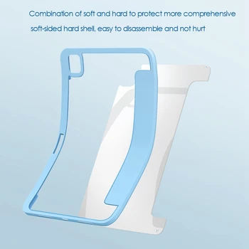 Tabletter Tilfældet for iPad Pro 11 tommer dæk med Pen Skuffe Silikone Magnetiske Split Beskyttende Cover Læder Slanke Tri-Fold Sag