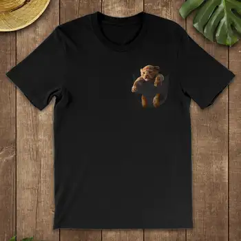 Lion King Lærred T-Shirt Sjove Løve Elsker T-Shirt
