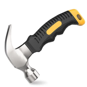 Stål træbearbejdning slagtøj af metal mini claw hammer stødsikkert hammer slid-resistente, non-slip håndtag nem at bære