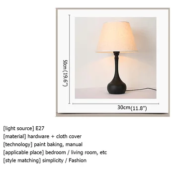 OULALA Bord Lys med Moderne LED-Enkelt Design, Bruser Dekorative Lamper Til Hjemmet Soveværelse