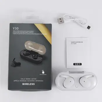 2021new TWS Bluetooth-5.0 Øretelefon Sport Vandtætte Hovedtelefoner Trådløse Trænings-og Headset Genopladelige Hovedtelefoner 9D Stereo For Xiao