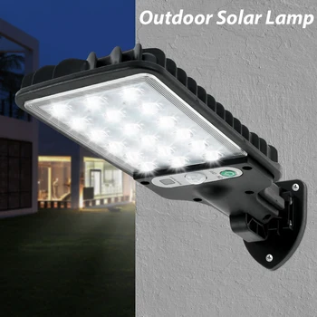 Solar Gade Lampe PIR bevægelsesføler væglampe Nødsituation natlys Sikkerhed-Lys til Udendørs Gårdhave Vej Værftet Street
