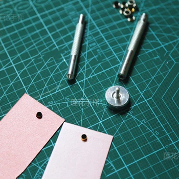 Metal enkelt hul punch DIY papir, kort, lykønskningskort scrapbog luft hul søm jakke luft øje spænde stansning installation værktøj