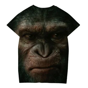 2021 Sommeren orangutang T-Shirt Mand oversize Tshirt 3d-T-shirt Tee Kreative Tøj Mand Kvinde Casual Polyester naturtro