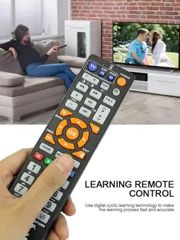 Læring Fjernbetjening Til TV Cbl Dvd Sat Stb Hifi Vcr Universal Smart Fjernbetjening Med Læring Funktion Full-key Learning Til TV