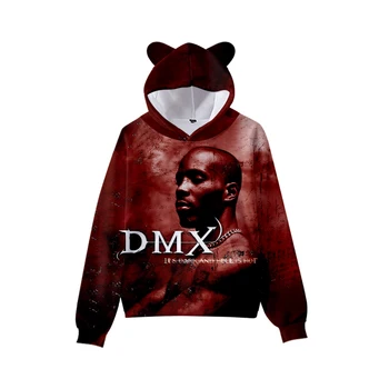 DMX 3D Harajuku Kat Øre Sweatshirt Mænd/Piger Street Hip Hop Casual Hoodie Tøj Efteråret Mode Sportstøj Sød Pullover