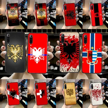 Republikken Albaniens Flag, Telefon Tilfældet For Xiaomi Mi Note 10 A3 9-MAX 3 A2 8 9 Lite Pro Ultra sort Etui Tpu Cover Bløde Kofanger 3D