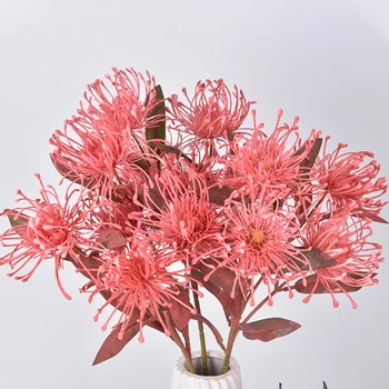 Kunstige Blomster Long Branch Krabbe-Klo 3 Gaffel Artificiales Plast Falske Blomster til Bryllup Dekoration Hjem Simulering Blomst
