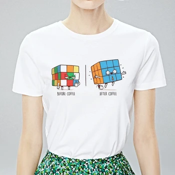 Nye T-shirt Kvinder Doven Delikat Harajuku Toppen, Før Efter KOST Billige Vestidos Punk, Hip Hop T-shirt Elegante Trendy Print Tshirt