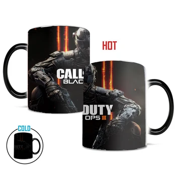 Drop Shipping 1stk 350ml Nye Spil Call Of Duty Magic farveskiftende Krus Kaffe Mælk Keramisk Kop Bedste Gave til Børn Venner