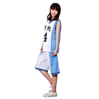 Brdwn Kuroko no Basuke Akashi Seijuro Skruestik Midorima Kise Ryota Daiki Teiko Tetsuya Cosplay INGEN.4.6.7.8.15 Basketball Uniformer
