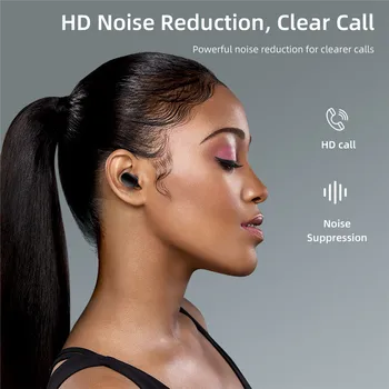 E6S A6S Plus TWS Trådløse Bluetooth-Headsets, Høretelefoner, Hovedtelefoner, Sport Noise Cancelling Mini Øretelefoner til Alle Smart Telefon